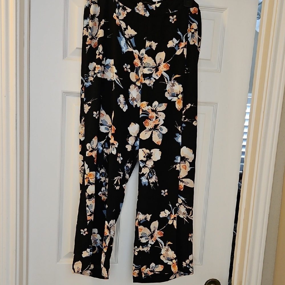 Buffalo David Bitton Black and White Wide Leg Pants